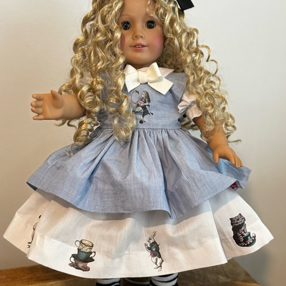 American Girl Doll Alice in Wonderland inspired Ooak 18" - Picture 4 of 7
